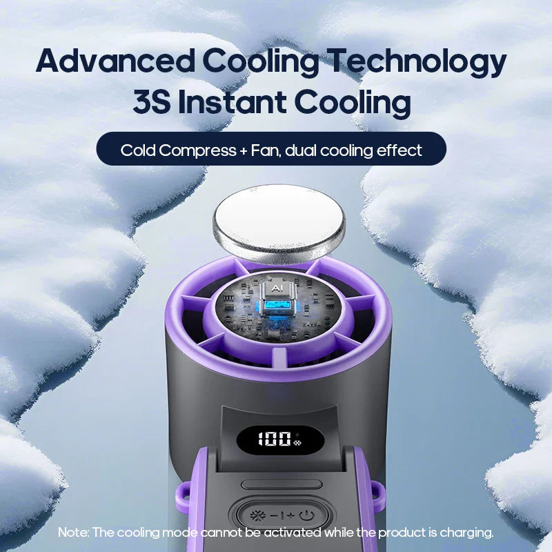 Portable 3600mAh Handheld Fan with Turbo
